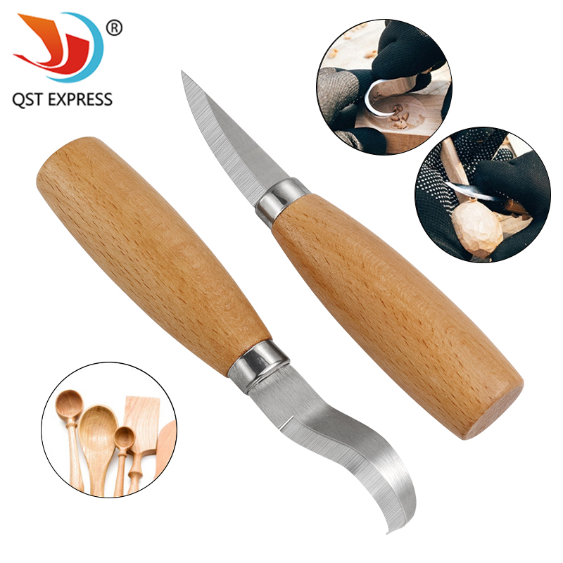 Workshop Tools For Carpentry - Stainless Iron Carving Knife Beech Wood