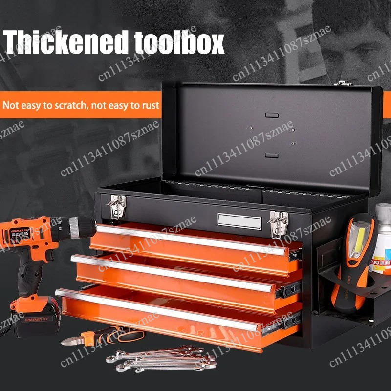 Workshop Tools Cabinet - Portable 4-Drawer Tool Storage Box for