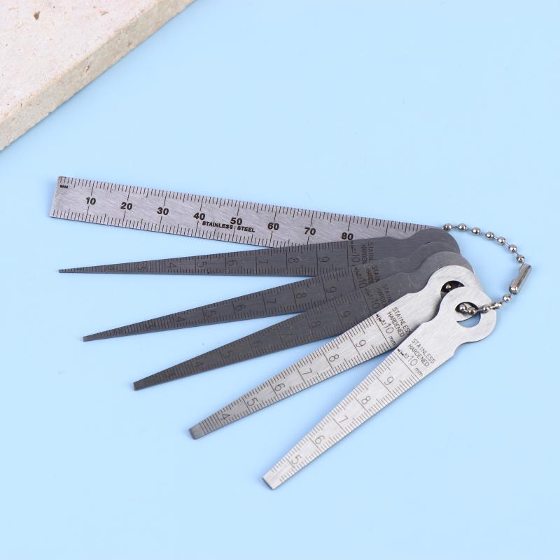 Workshop Tools Uses - Steel Taper Feeler Gauge 6Pcs Set