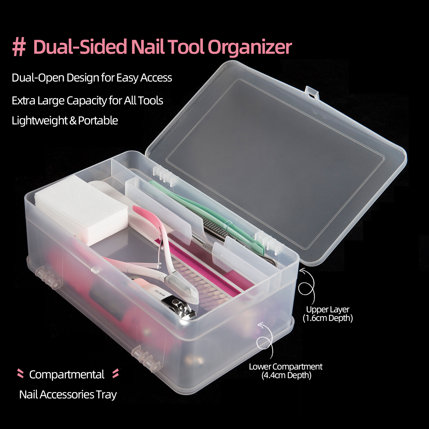 Dual-Open 2-Tier Super Capacit - Workshop Tools Cabinet 评论和价格