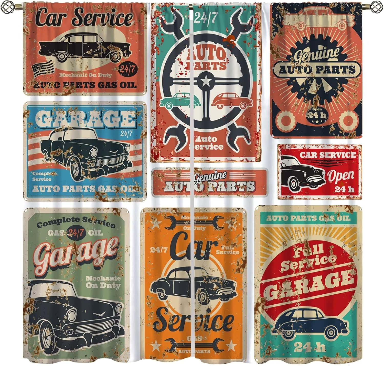 Garage Curtains, Vintage Man D - Workshop Tools Youtube 评论和价格