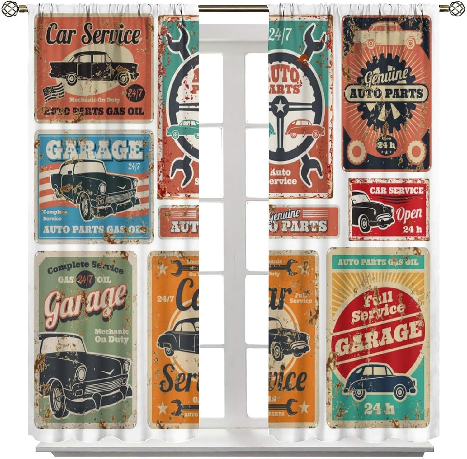 Garage Curtains, Vintage Man D - Workshop Tools Youtube 评论和价格