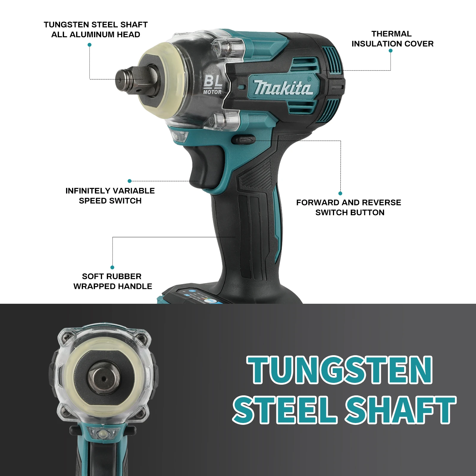 For Makita TW004G Impact Wrenc - Workshop Tools Uses 评论和价格