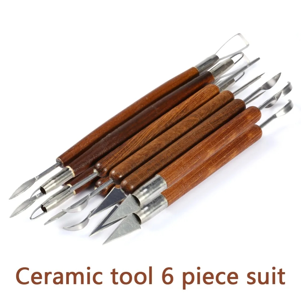 6PCS Sculpting Tool Pottery Wo - Workshop Tools For Carpentry 评论和价格