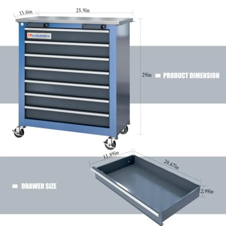Rolling Tool Chest for Worksho - Workshop Tools Uses 评论和价格