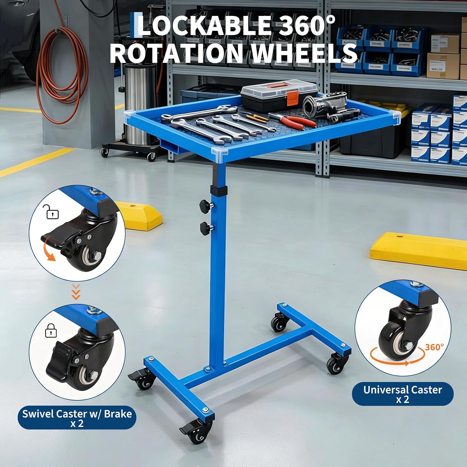Tacleekii Rolling Tool Table w - Tools In Mechanic Workshop 评论和价格